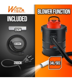 Vide cendres 1200W 20L avec soufflerie