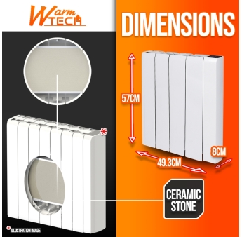 RADIATEUR INERTIE CERAMIQUE 1000W