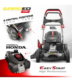 Tondeuse thermique tractée 167CC avec moteur Honda, mulching et éjection latérale