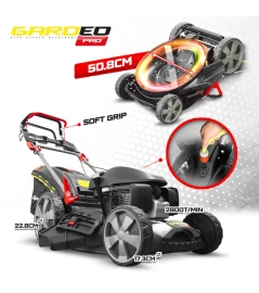 Tondeuse thermique tractée 167CC avec moteur Honda, mulching et éjection latérale