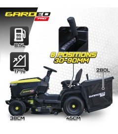 Tracteur tondeuse 452cc – largeur de coupe 102cm – Fonction mulching