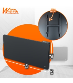 Keramische inertieradiator 2000 W - IP24 – 6-standen bedieningsdraad.