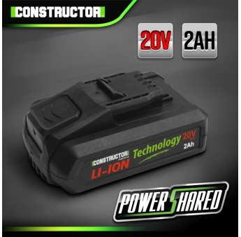 Batterie Lithium max 20V - 2Ah pour Powershared Constructor
