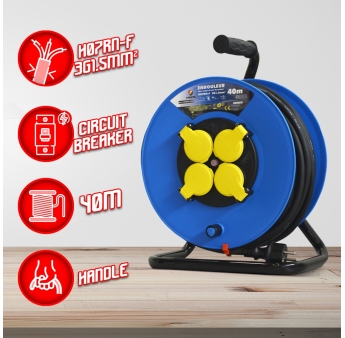 4 KABELHASPEL -H07RN-3G1.5MM²-40M