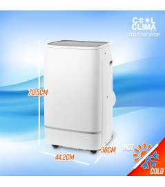 12000BTU - 3,5KW omkeerbare mobiele airconditioner met afstandsbediening en Wi-Fi-functie 