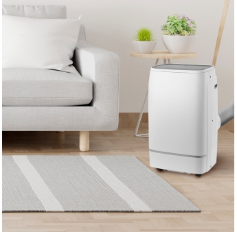 Climatiseur mobile réversible chaud/froid 12000BTU - 3.5KW avec télécommande et fonction Wifi 