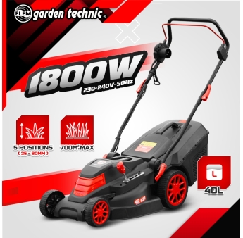 Tondeuse à gazon électrique 1800W - 42CM