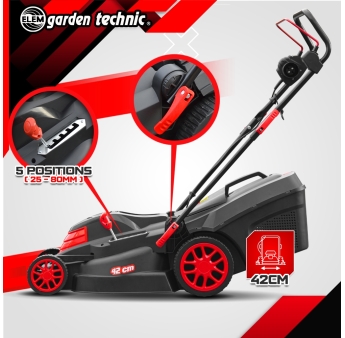 Elektrische grasmaaier 1800W - 42CM