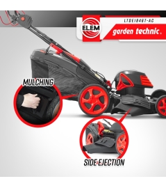 Tondeuse à gazon électrique tractée 1800W - 46CM avec carter en acier