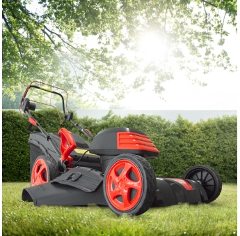 Tondeuse à gazon électrique tractée 1800W - 46CM avec carter en acier