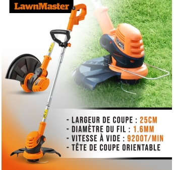 Robot tondeuse autonome 24V sans fil périmétrique - Le robot le plus simple du marché + Coupe bordures 24v et 2 batteries