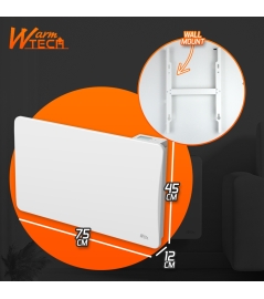 Radiateur inertie céramique 1500 W - IP24 – Fil pilote 6 ordres.