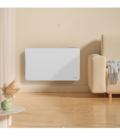 Radiateur inertie céramique 1500 W - IP24 – Fil pilote 6 ordres.