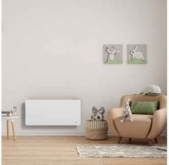 Radiateur inertie céramique 2000 W - IP24 – Fil pilote 6 ordres.