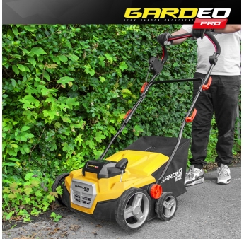 Accu-aangedreven veegmachine voor kunstgras - 2 x 20 V - 4 Ah