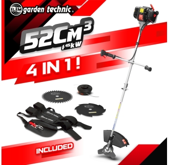 Débroussailleuse thermique 52cc - bobine + 3 lames