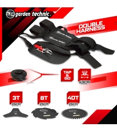 Débroussailleuse thermique 52cc - bobine + 3 lames