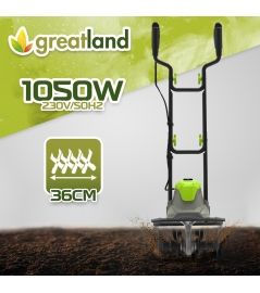 Motobineuse électrique 1050W 36cm - 4 Fraises