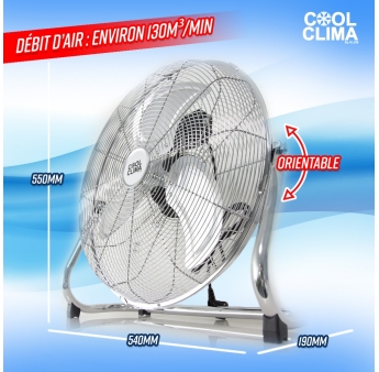 Ventilateur métallique 90W - 45CM