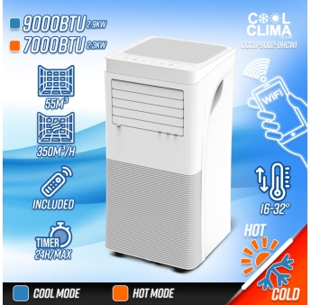 CLIMATISEUR MOBILE REVERSIBLE 9000BTU AVEC WIFI