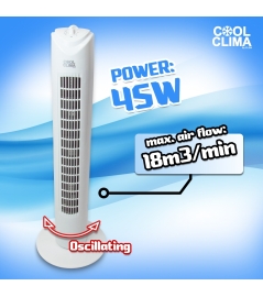 VENTILATEUR COLONNE 45W AVEC TIMER