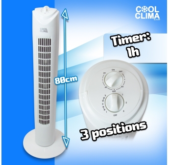 VENTILATEUR COLONNE 45W AVEC TIMER