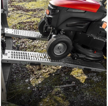 Lot de 2 rampes pliables en acier galvanisé 160cm - Charge max 500 kg/paire