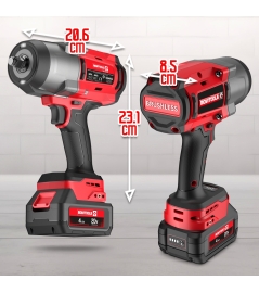 Boulonneuse à chocs brushless sur batterie 20V – 1880Nm – 2 batteries 4Ah + chargeur rapide. 