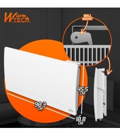 Gietijzeren radiator met inertie 2000 W - IP24 - NF - 6-draads pilootkabel.