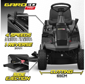 Rider 224cc - largeur de coupe 65cm - Mulching et éjection latérale