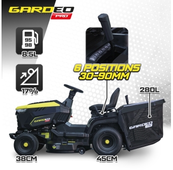 Tracteur tondeuse 352cc – largeur de coupe 83cm – Fonction mulching