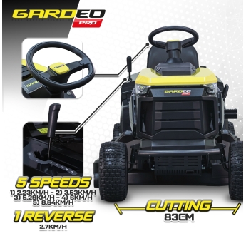 Tracteur tondeuse 352cc – largeur de coupe 83cm – Fonction mulching