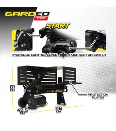 Fendeur de bûches horizontal 2200 W – 5 tonnes.