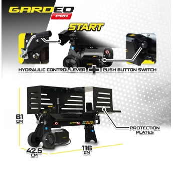 Fendeur de bûches horizontal 2200 W – 5 tonnes.