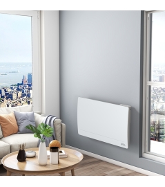 Gietijzeren radiator met inertie 1500 W - IP24 - NF - 6-draads pilootkabel.