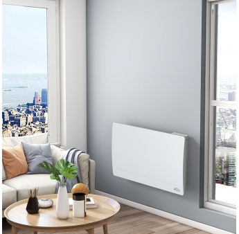 Radiateur inertie fonte 1500 W - IP24 - NF - Fil pilote 6 ordres.